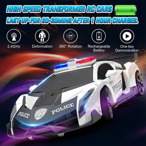 Wupuaait Lamborghini Transformer Rc Racing Car Toy Gift Con Color Validar descripción Personaje Policía
