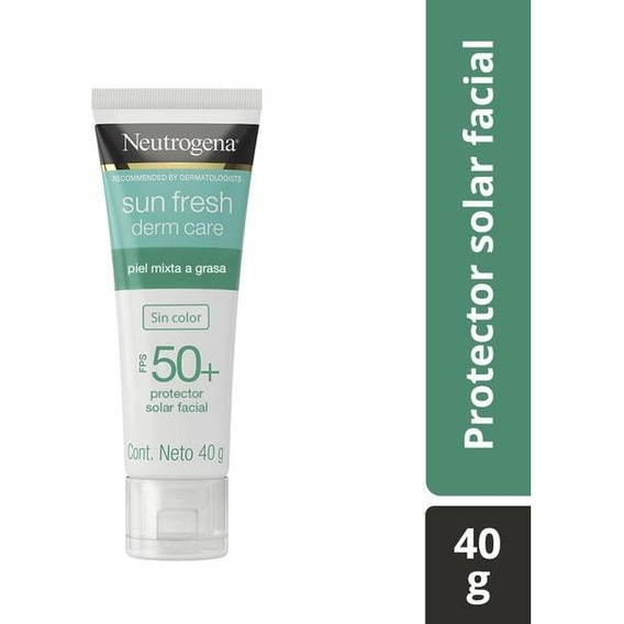 Protector Solar Facial Neutrogena Sin Color Sun Fresh De 40g