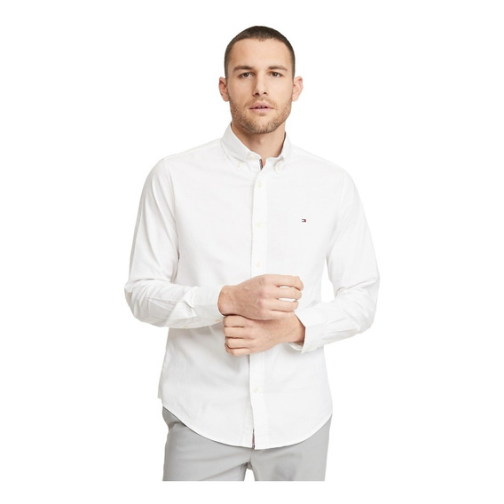 Camisa Blanca Tommy Hilfiger Original Para Hombre