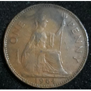 Moeda One Penny Ano 1964 Reino Unido