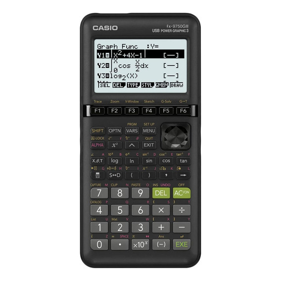 Calculadora Casio Fx-9750giii Graficadora Y Programable Color Negro