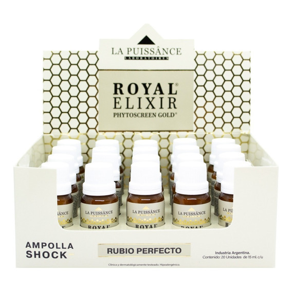 La Puissance Royal Elixir Kit X20 Ampollas Shock Rubio 3c