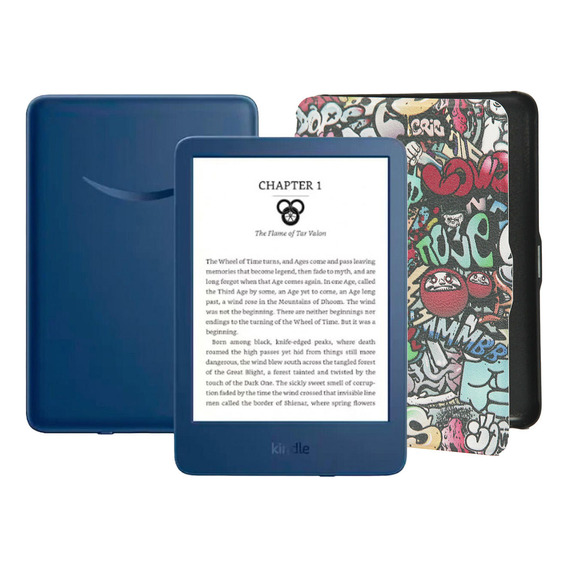 E-reader All-new Kindle 2022 16gb Demin + Funda Diseño