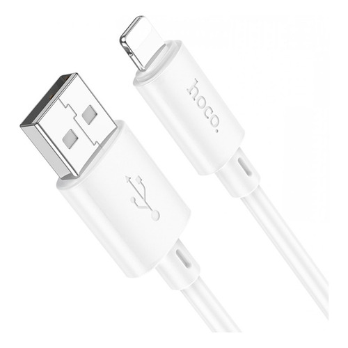 Cable Hoco X88 Gratified Usb A Lightning Ip 1m 2.4a Blanco