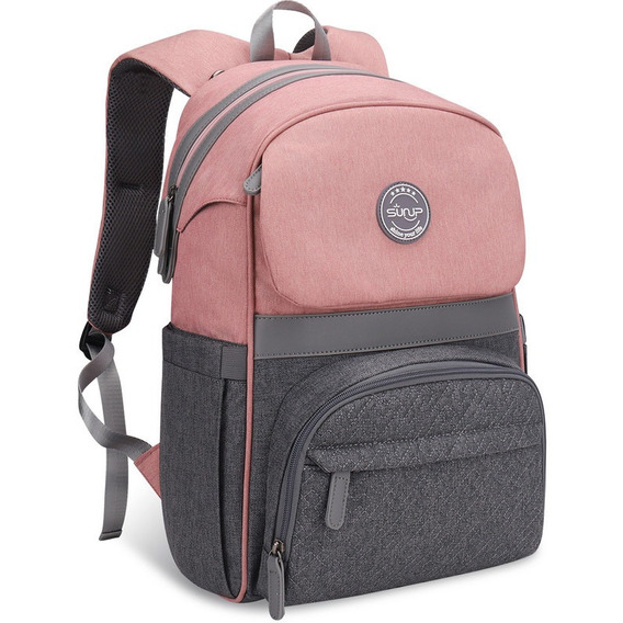 Pañalera Mochila Bolsas Modernas Para Bebe Rosa