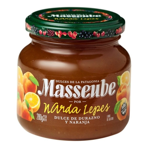 Masseube mermelada de durazno & naranja 282gr por Narda Lepes