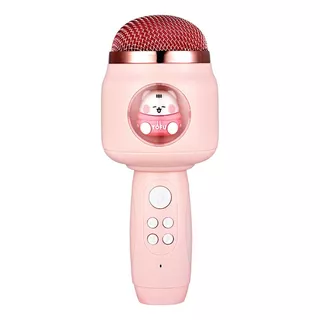 Microfone De Brinquedo Sem Fio Bluetooth Boneca Infantil Cor Rosa