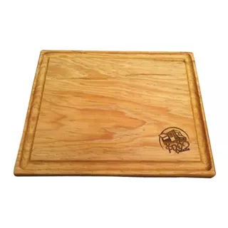 10 Plato Tabla Madera Carnes Asado 19x30cm Personalizado 