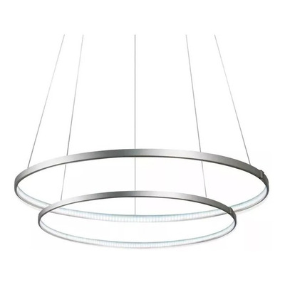 Colgante Led Saturno 64w Doble Aro Ø 60 + 45 Diseño Moderno