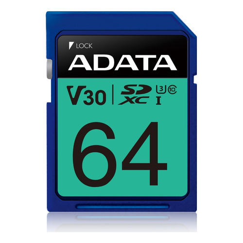 Tarjeta de memoria Adata ASDX64GUI3V30S-R  Premier Pro 64GB