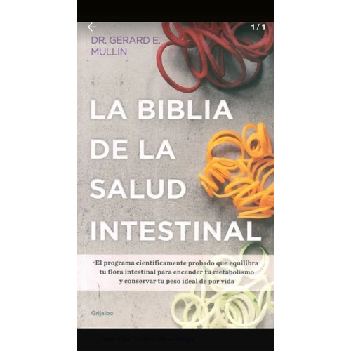 La Biblia De La Salud Intestinal, De Mullin, Gerard. Editorial Grijalbo, Tapa Blanda En Español, 2017