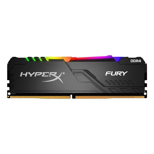 Memoria RAM Fury DDR4 RGB gamer color negro 16GB 1 HyperX HX426C16FB3A/16
