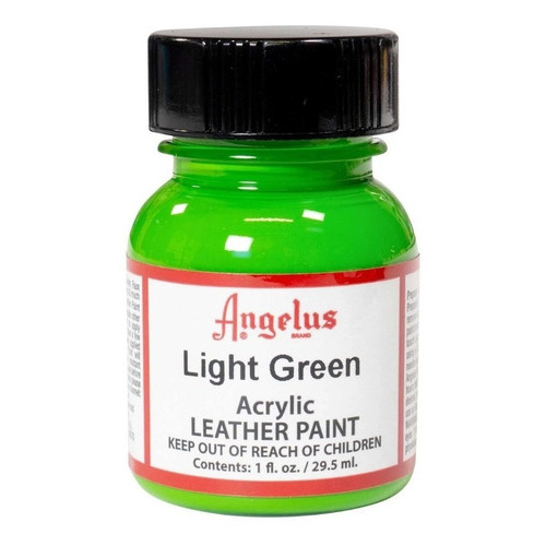 Pintura Acrilica Cuero Tenis Angelus 29ml Diferentes Colores Color Verde Claro