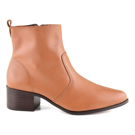 Bota Casual Taco Bajo De Cuero Marco Donatti Donna