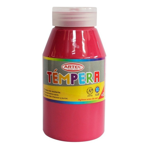 Frasco Tempera Artel 250ml - Los Colores Color Carmin 87