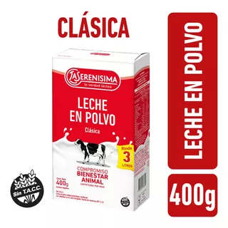 Leche En Polvo Entera La Serenisima Clasica 400gr Pack X 4