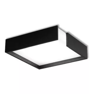 Luminaria Moderna Techo Led 18w Plafon Minimalista Chiaro Color Negro