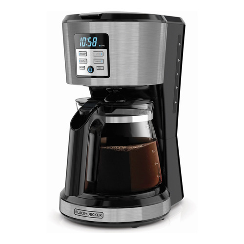 Cafetera Black+Decker CM1331 automática stainless de filtro 120V