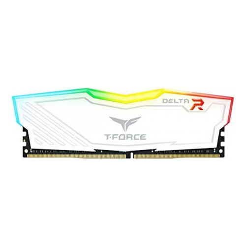 Memoria RAM T-Force Delta gamer color blanco 8GB 1 Team Group TF4D48G3200HC16C01