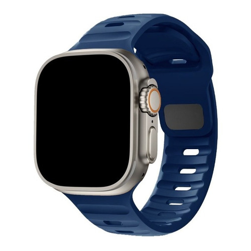 Pulsera Silicona Sport Compatible Con Apple Watch Ultra 49mm Ancho 49 Mm Color Azul Oscuro