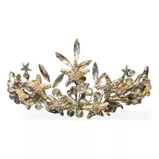 Corona  Reina  Estrellas  Plata - Cristal   Novias   15años 