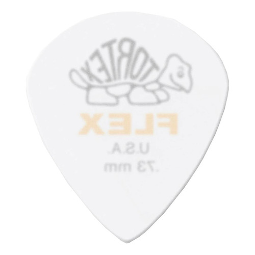 Cuo Púas Tortex Flex Jazz Iii 73 Pack X12 Jim Dunlop 468p.73 Color Blanco Con Amarillo Tamaño 0.73