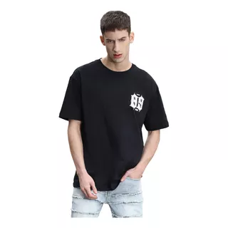 Logeqi® Hombres Camiseta Estampada Números Y Letras