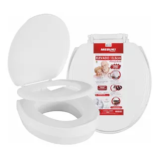 Assento Sanitário Elevado Almofadado Mebuki - 13,5cm