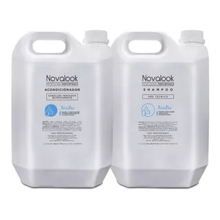 Shampoo Y Acondicionador Novalook Neutro 5lt Kit Peluqueria