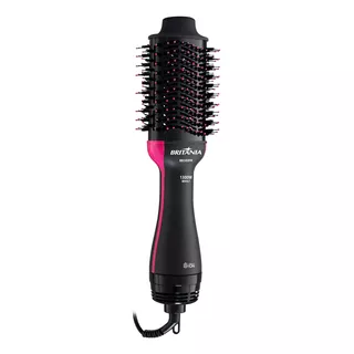 Escova Secadora Britânia Bec02pr Bivolt 4 Em 1 1300w Cor Preto E Rosa 110v/220v