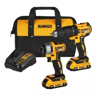 Combo Furadeira Imp Dcd7781 + Paraf Dcf7871 + Bolsa Dewalt Cor Amarelo Bivolt