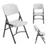 Silla Plegable De Plástico Y Acero Para Jardín Camping LG Color Blanco Blanco
