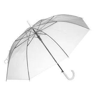 Guarda Chuva Portaria Grande Automático Resistente Adulto Cor Branco