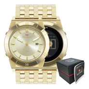 Relógio Technos Masculino Curvas Dourado 1s13cq/4x