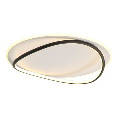 Lámpara Plafón Aplique Led Daxa Negro 54w 50cm Deco Dx