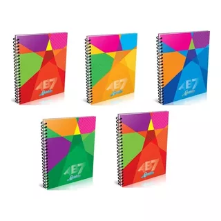 Cuaderno Laprida X 100 H. Tapa Dura Espiral Ab7 X 5 Unidades