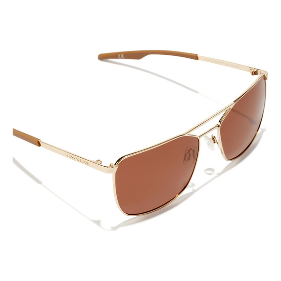 Lentes De Sol Hawkers Sense Polarizado Para Hombre Y Mujer Varilla Dorado Diseño Marrón polarizado