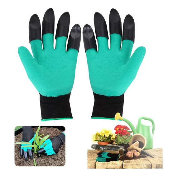 1pares Guantes Protectores Jardinería Impermeables Con Garra