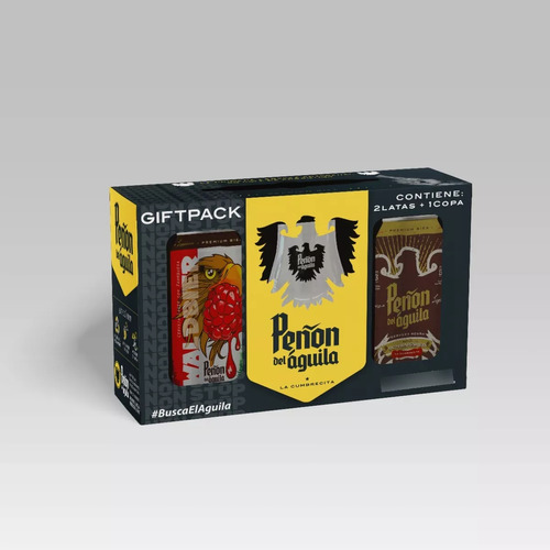 Peñon Del Aguila Gift Pack De 2 Latas + 1 Copa