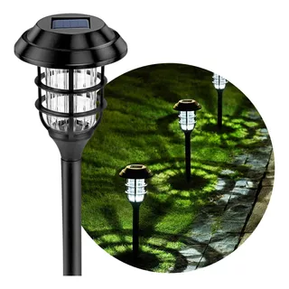 Pack X6 Estacas Solar Lamparas Led Farol Jardín Exterior 