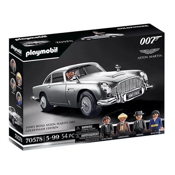 Juego Playmobil James Bond 007 Aston Martin Db5 54pcs Febo