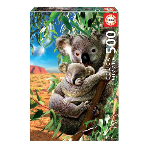 Puzzle Rompecabezas 500 Piezas Koala Con Su Cachorro Educa