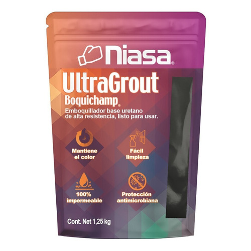 Emboquillador Boquichamp Ultragrout Pisos Y Muros Negro