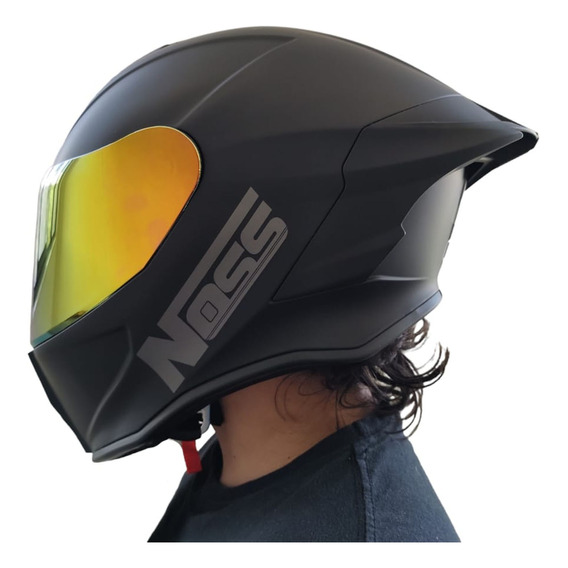 Casco Moto Deportivo Pista Super Aleron Noss Certificado Dot