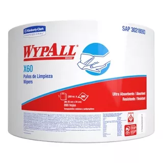 Paños De Limpieza Descartables Ultra Absorbentes Wypall X60