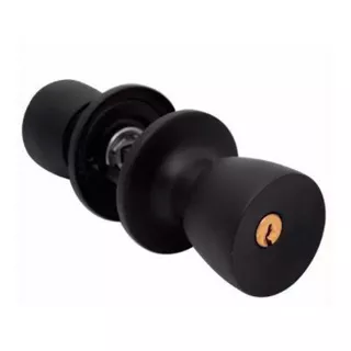 Fechadura Tubular Divisória Preta 90mm Gold Cor Preto