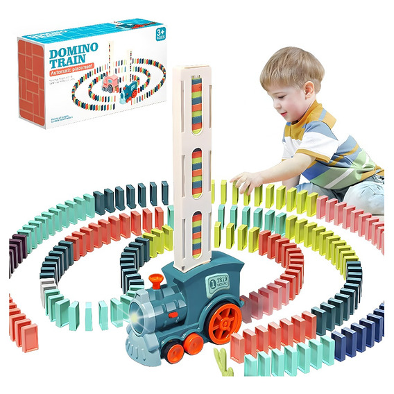 Tren De Juguete Luz Y Sonido Para Niños Domino De Colores 