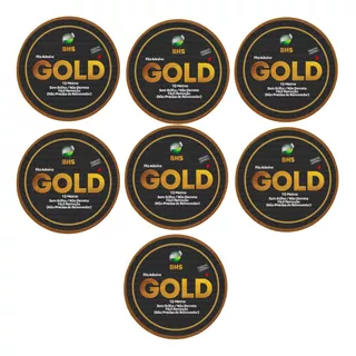 07 Fitas Amarela Adesiva - Gold 10 Metros - Prótese Capilar