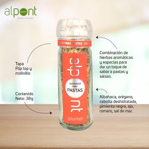 Alpont Molinillo Especias Y Condimentos Sabor Sabor Mediterráneo