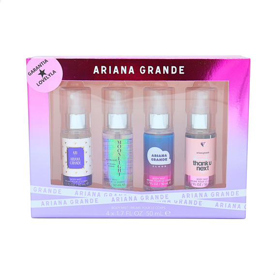 Set Ariana Grande Body Mist Spray 4 Fragancias Pocket Gift